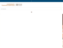 Tablet Screenshot of corporatetrainingservices.ca